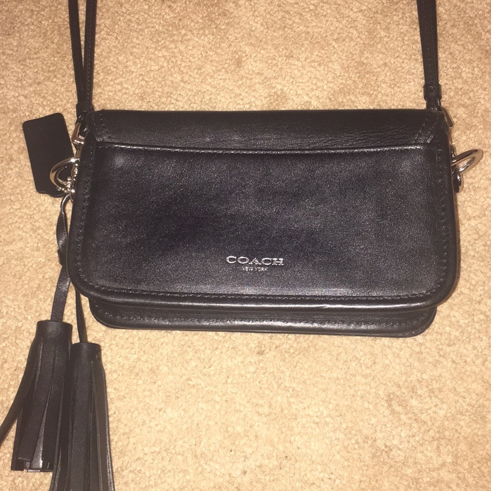 Leather coach mini handbag - brand new